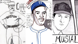 A Sampling From One Artist's Effort To Draw All 295 Members Of The Baseball Hall Of Fame
